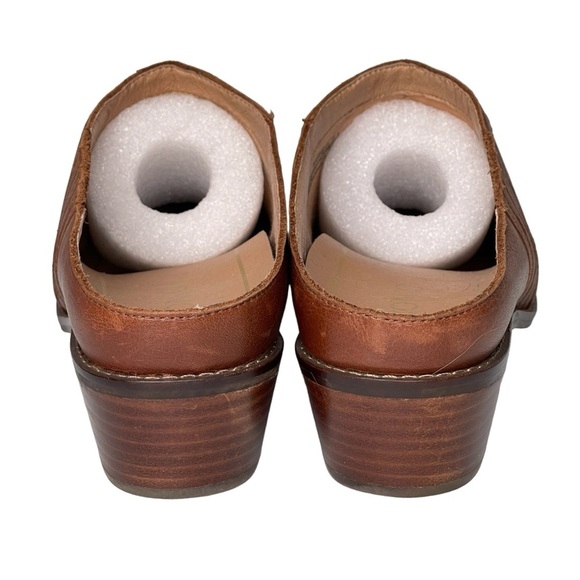 Vionic Clogs Mules Womens 8.5 Joy Nellie Leather Slip On Brown Casual Comfort - Picture 3 of 9